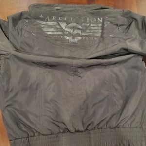 Mens Affliction bomber jacket